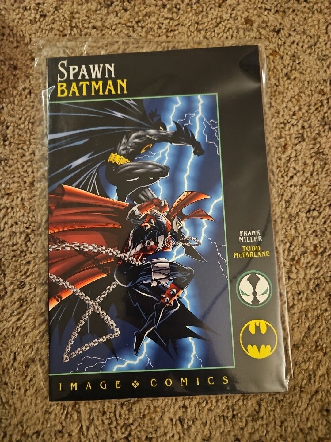 IC Spawn Batman 1994 Frank Miller & Todd McFarlane. Signed By Frank Miller W/COA