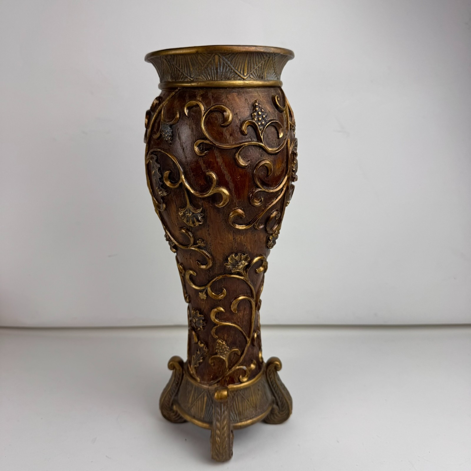 Vintage Tuscan Baroque Resin Vase 12 Vintage Tuscan Baroque Resin Vase 12