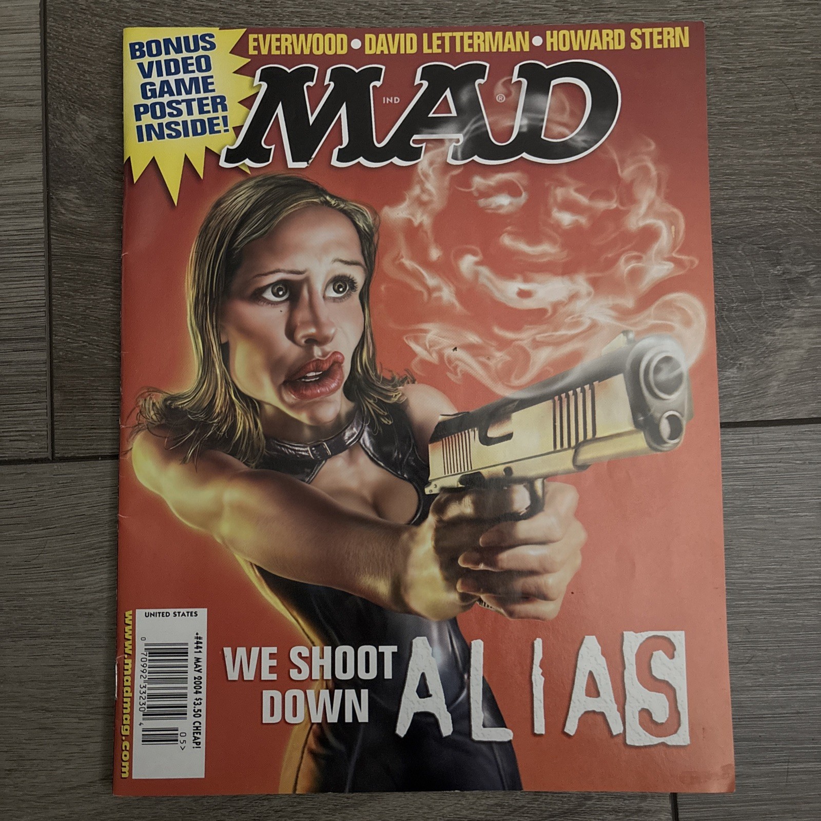 MAD Magazine #441 May 2004 We Shoot Down Alias Jennifer Garner Barbie Poster