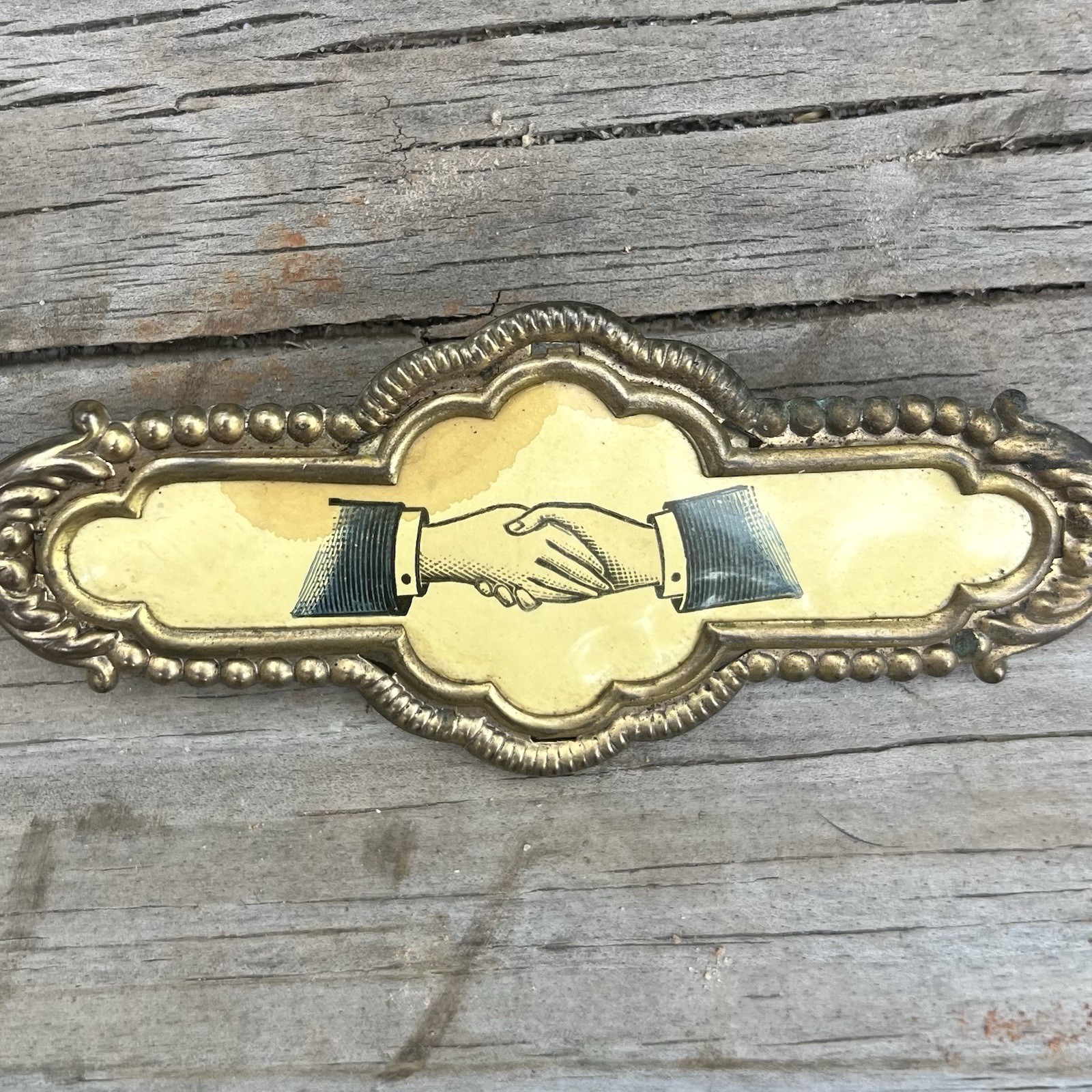 Antique Victorian Masonic Oddfellows Handshake Fraternal Brooch Pin Freemason Antique Victorian Masonic Oddfellows Handshake Fraternal Brooch Pin Freemason