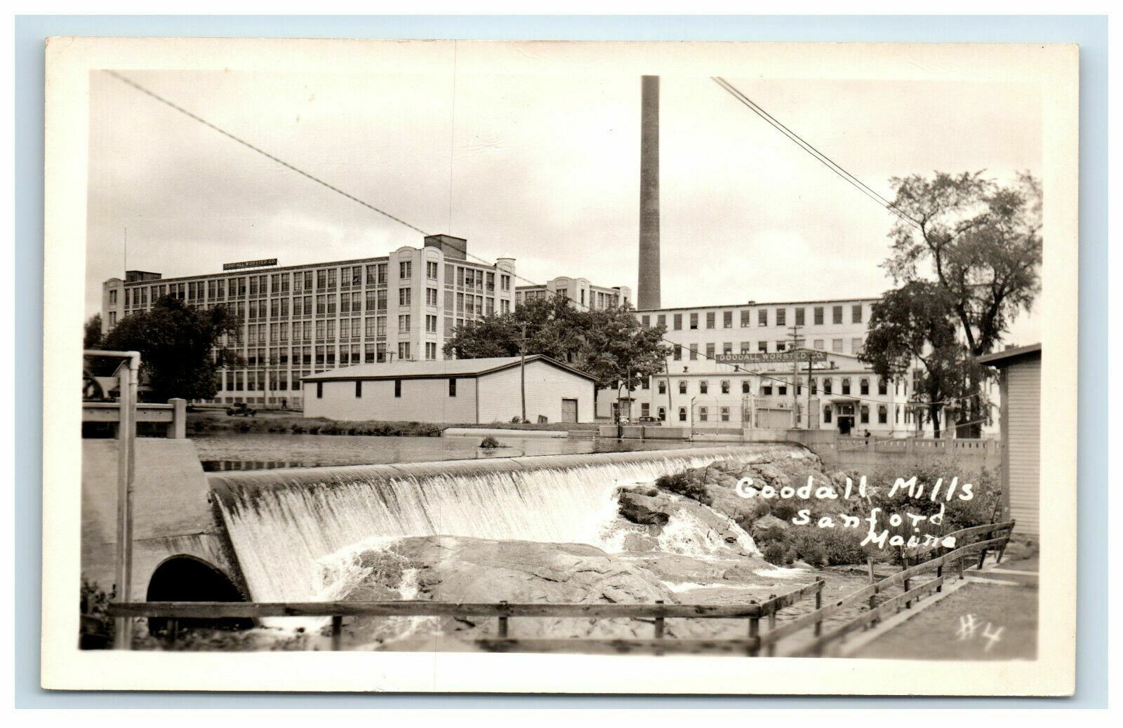 Goodall Mills Sanford ME RPPC Real Photo Postcard Goodall Mills Sanford ME RPPC Real Photo Postcard
