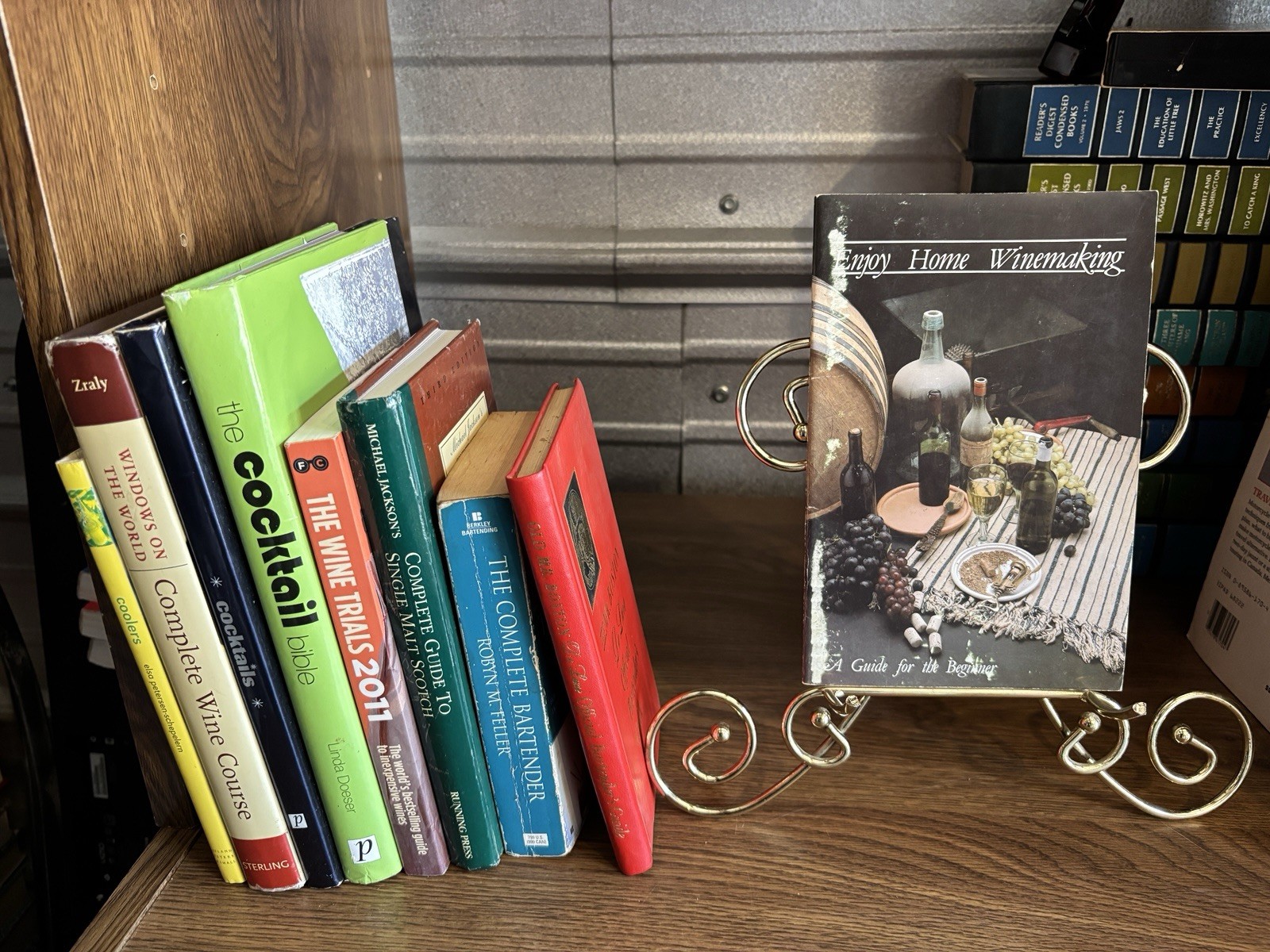 Vintage & Modern Cocktail, Wine & Bartending Book Bundle Set of 9 Mixology Guide