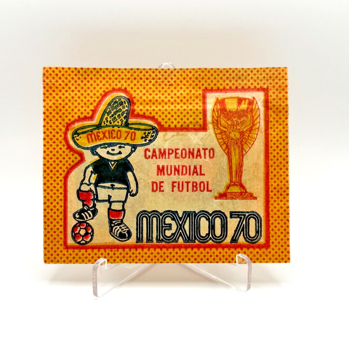 1970 Panini World Cup Mexico 70 - Sealed Original Sticker Pack Bustina Booster