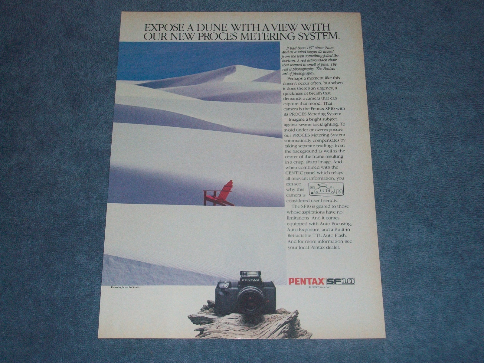 1990 Pentax SF10 Vintage Camera Ad \ 1990 Pentax SF10 Vintage Camera Ad \
