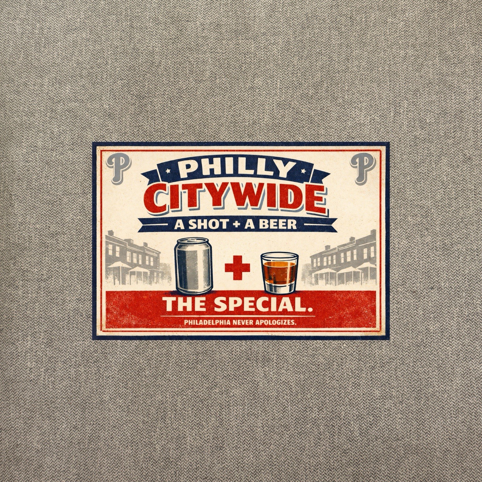 The Philadelphia Citywide Handshake Metal Sign 12” Bar Poster ONIrish PA The Philadelphia Citywide Handshake Metal Sign 12” Bar Poster ONIrish PA
