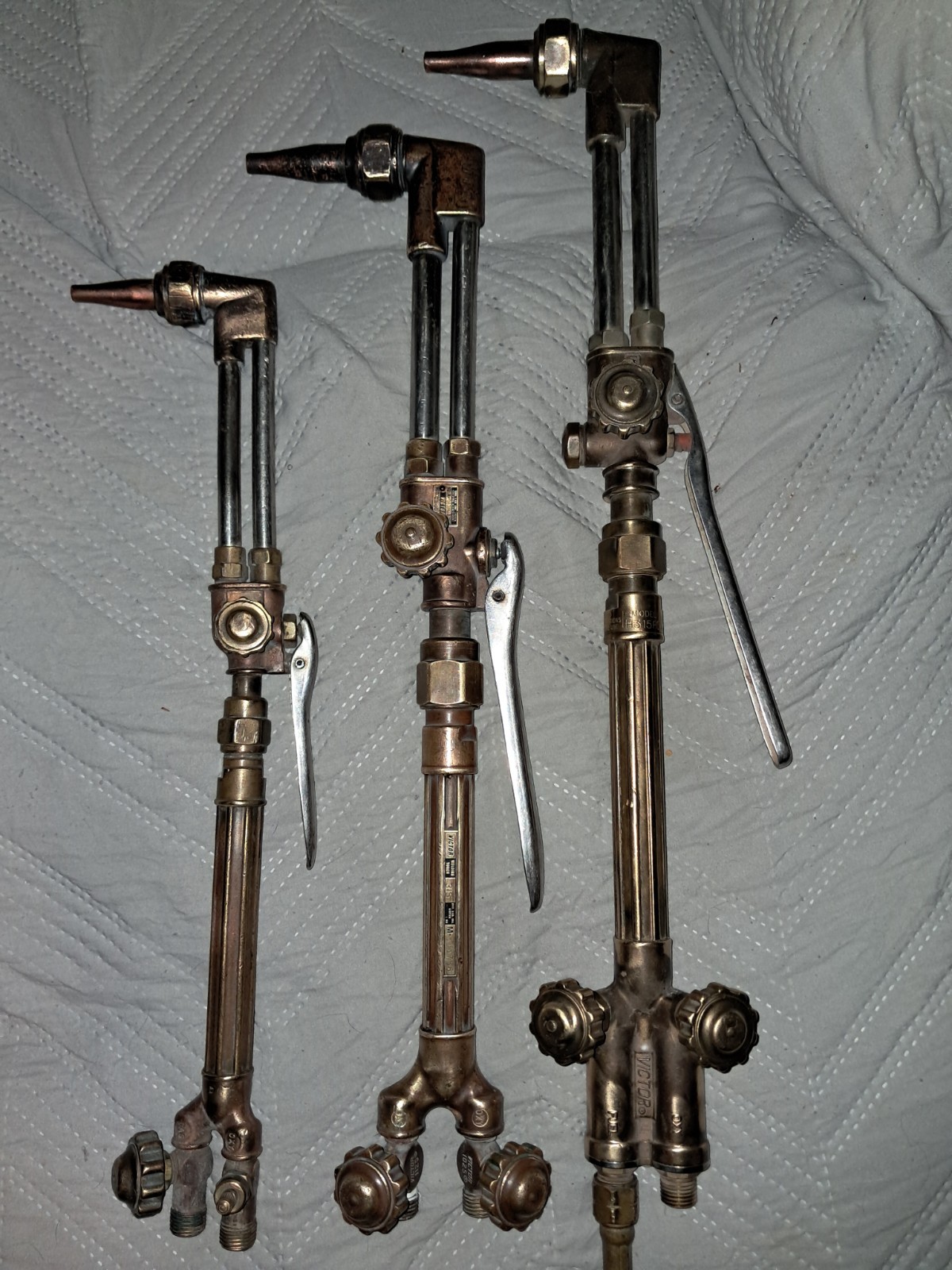 Vintage Victor CA2460 ..CA1050. & CA 1350 Acytaline Torches Gauge Lot Vintage Victor CA2460 ..CA1050. & CA 1350 Acytaline Torches Gauge Lot