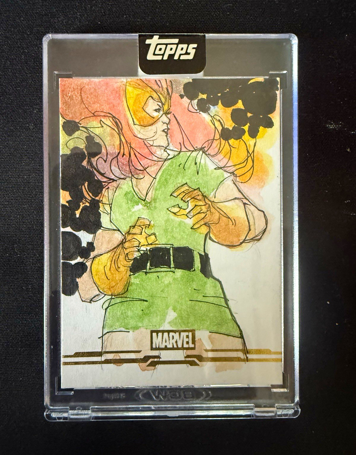 Topps 2026 Marvel Mint Original Sketch Card SK-28 Jean Grey Hard Signed Cao Topps 2026 Marvel Mint Original Sketch Card SK-28 Jean Grey Hard Signed Cao