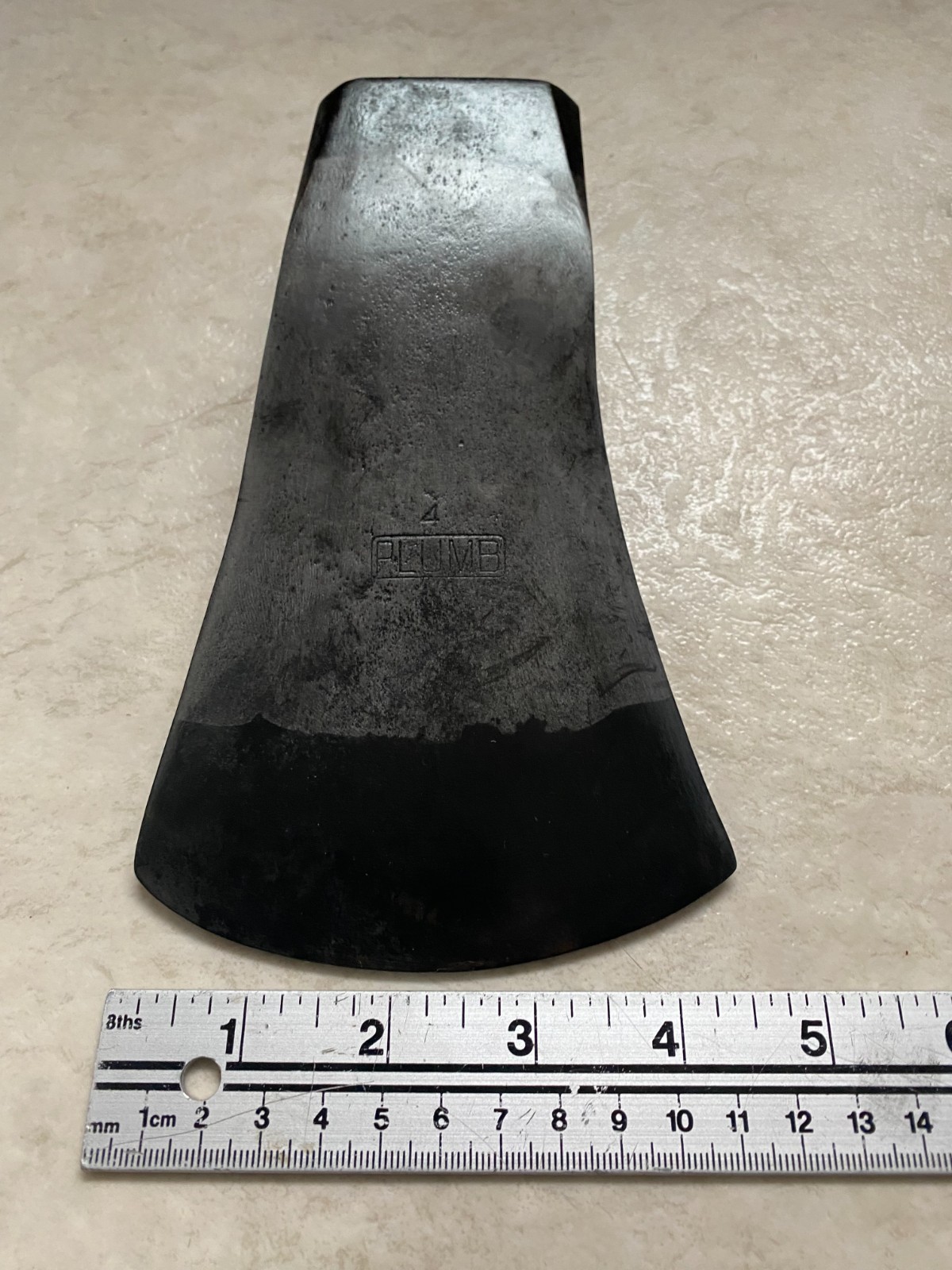 Vintage PLUMB RAFTING AXE HEAD with HARDENED POLL Vintage PLUMB RAFTING AXE HEAD with HARDENED POLL