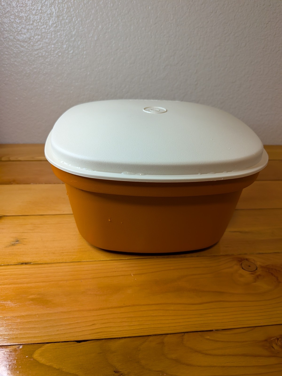 Vintage Tupperware Steam-N-Store Microwave Steamer 3 Pc Set Harvest Gold 888 887