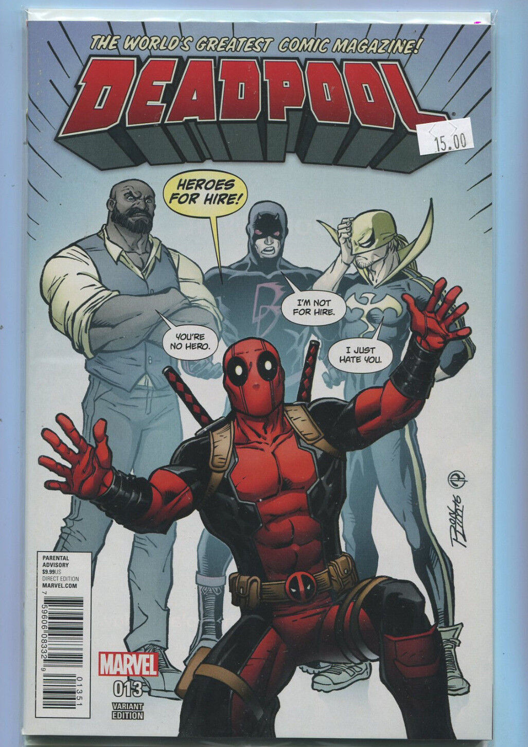 Deadpool #13 NM Variant Cover  Heros For Hire   Marvel Comics **28