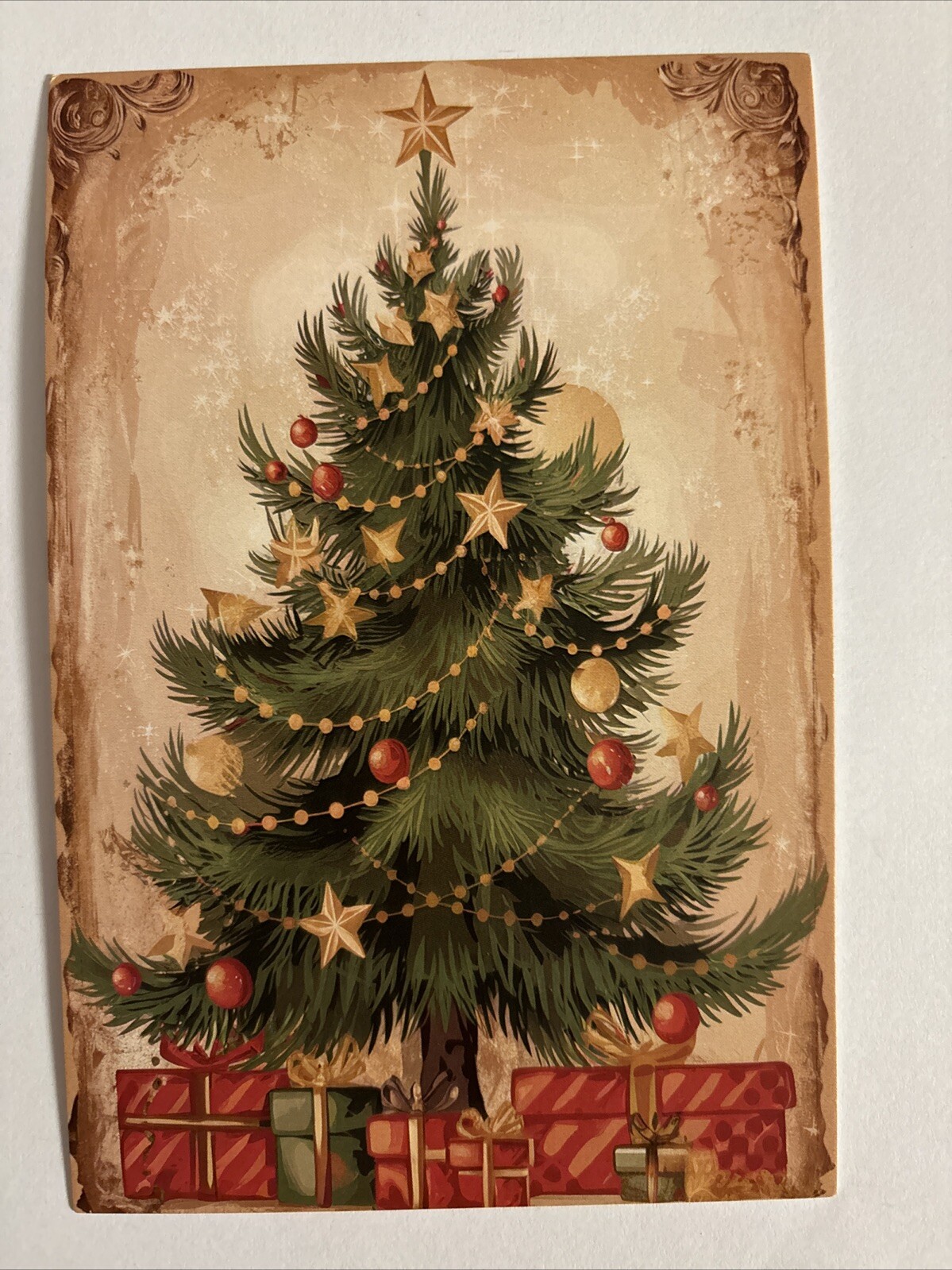 Christmas VINTAGE STYLE Unused Postcard Holiday Wall Decor 4 X 6 Christmas VINTAGE STYLE Unused Postcard Holiday Wall Decor 4 X 6