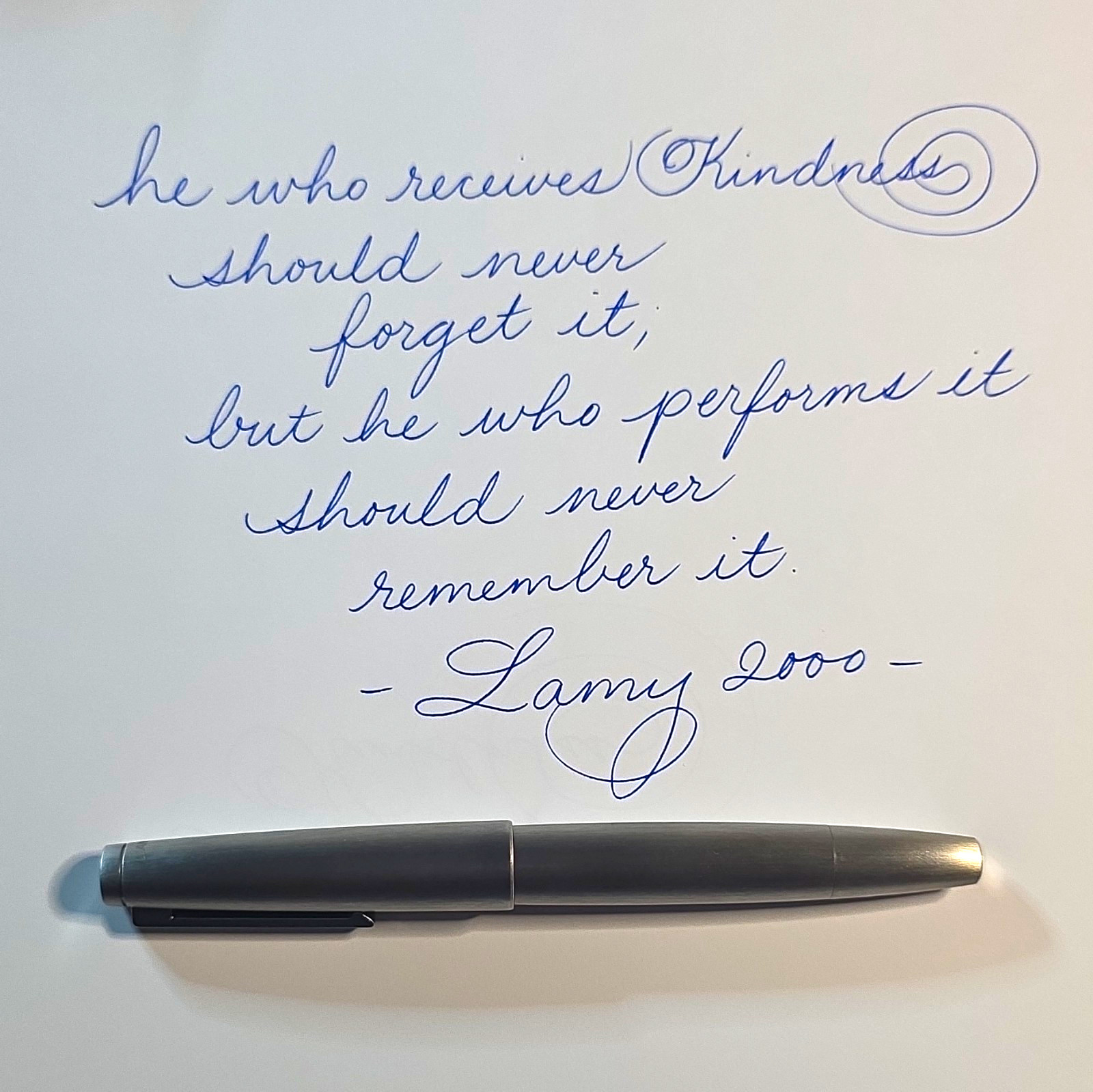 L’Amy 2000 stainless steel fountain pen extra fine nib L’Amy 2000 stainless steel fountain pen extra fine nib