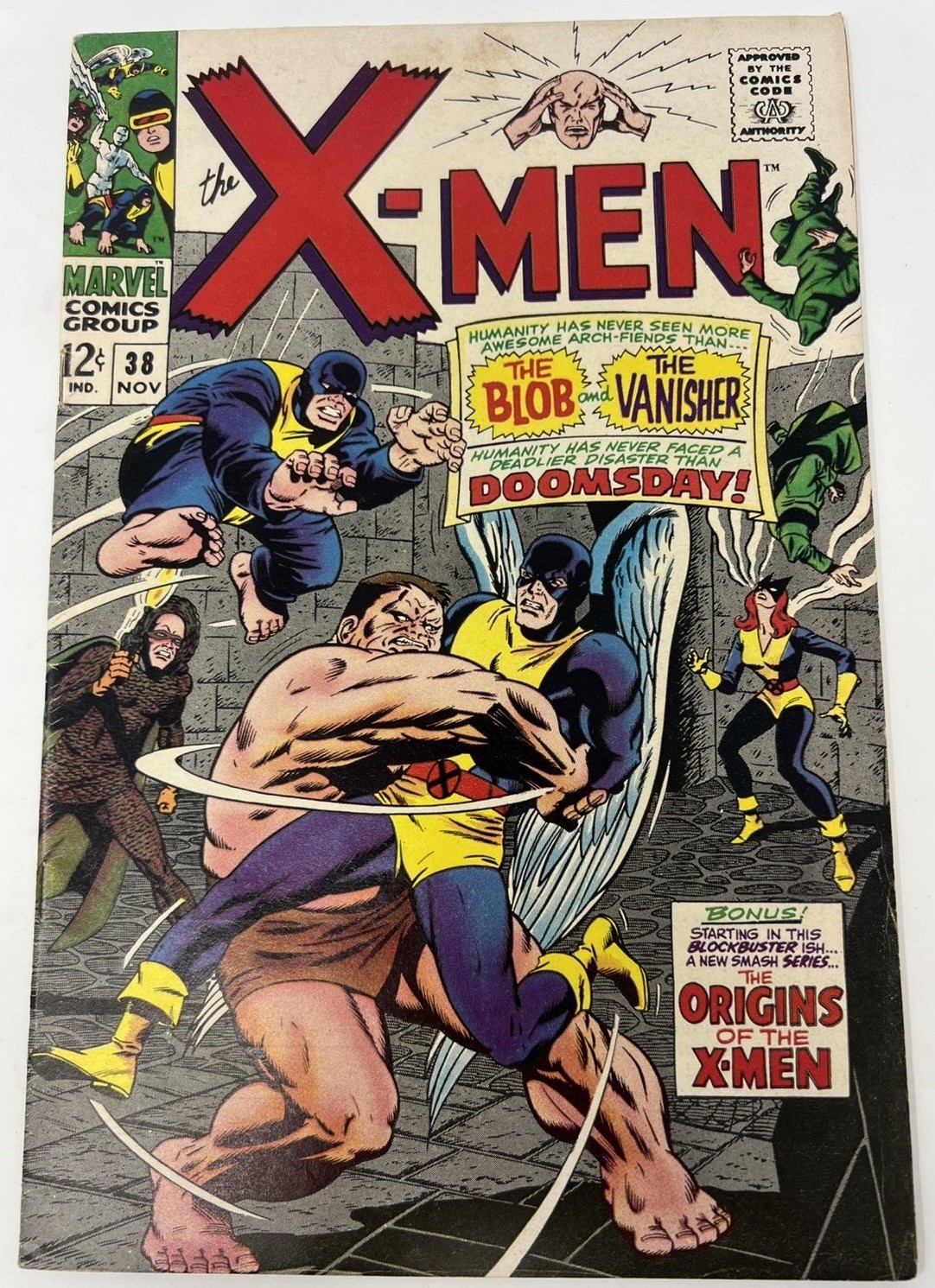 The X-Men #38 Vintage 1967 Marvel Comics Group Book The Blob & The Vanisher The X-Men #38 Vintage 1967 Marvel Comics Group Book The Blob & The Vanisher