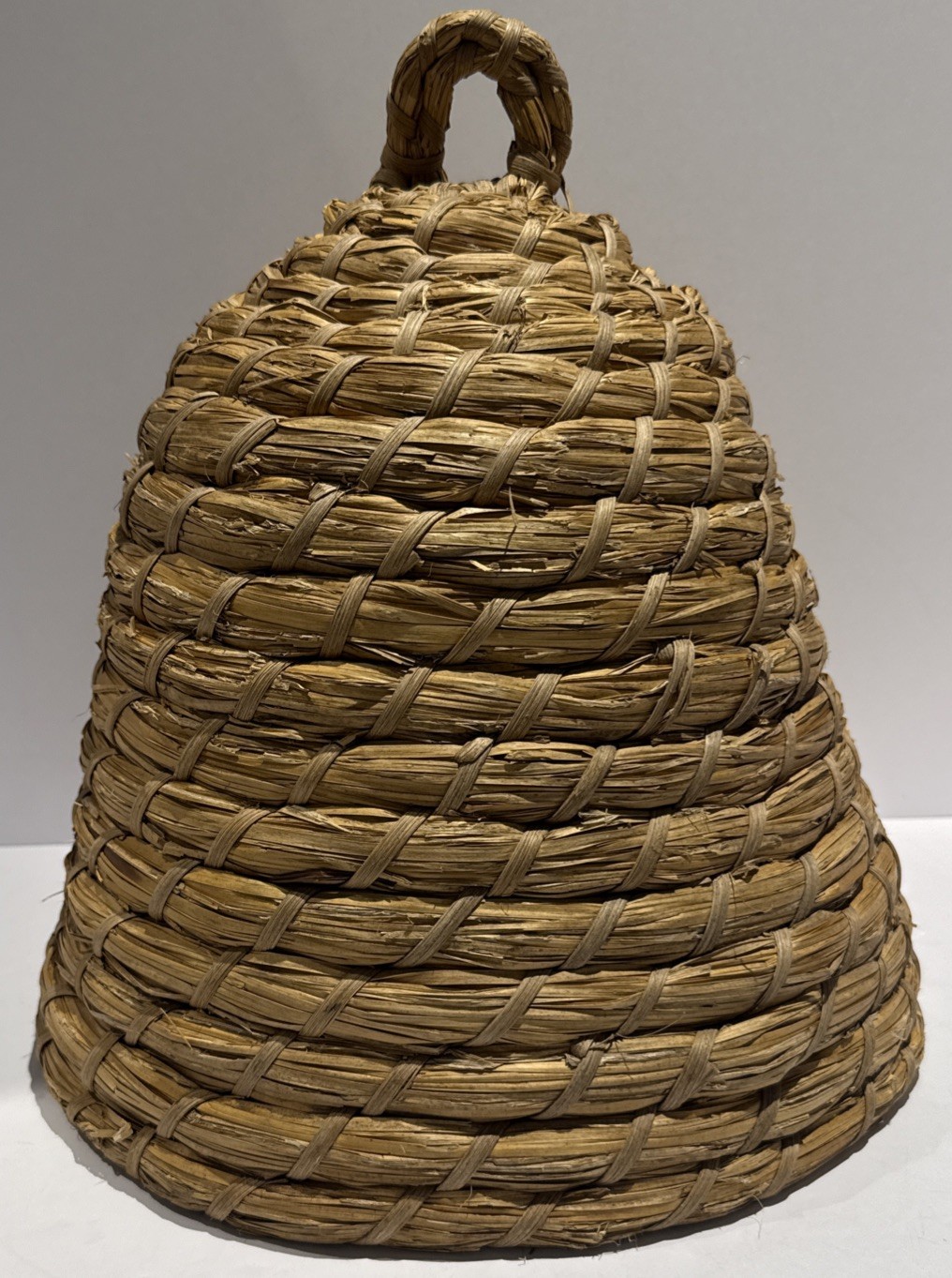 Beehive Bee Skep Coiled Rye Grass Rustic Farmhouse 16\ Beehive Bee Skep Coiled Rye Grass Rustic Farmhouse 16\