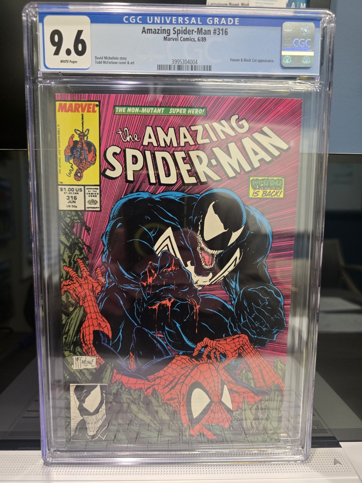Amazing Spider-Man #316 CGC 9.6 Iconic Todd McFarlane Cover Amazing Spider-Man #316 CGC 9.6 Iconic Todd McFarlane Cover