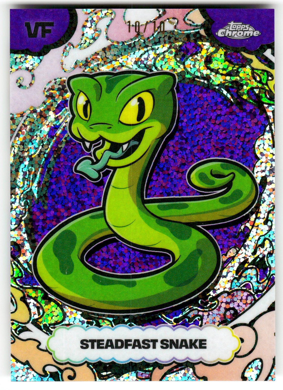 Steadfast Snake Purple Manga Speckle #10/10 2026 Topps Chrome VeeFriends