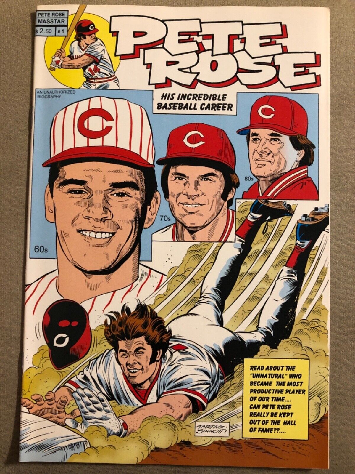 PETE ROSE #1 baseball mlb COMIC BOOK CINCINNATI REDS - NEW