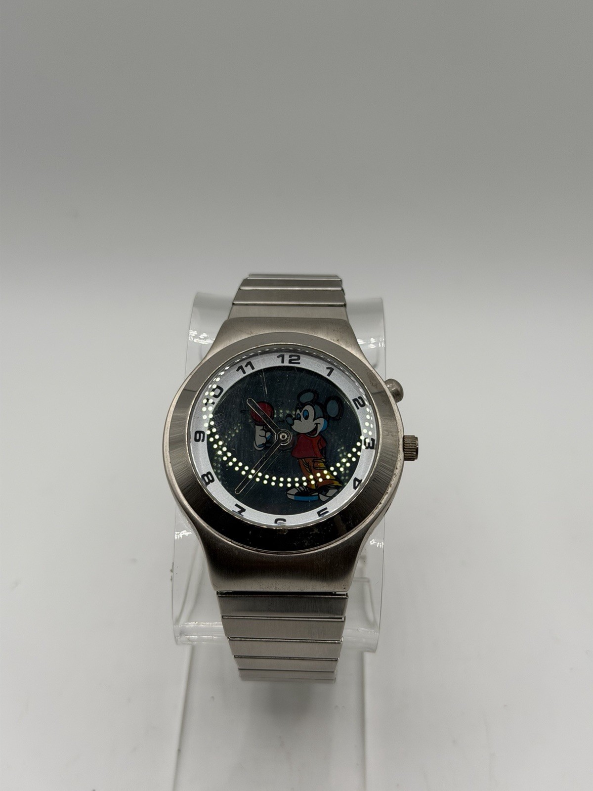 Rare Vintage Disney Mickey Mouse Funamation Watch (Works) Read Desc.