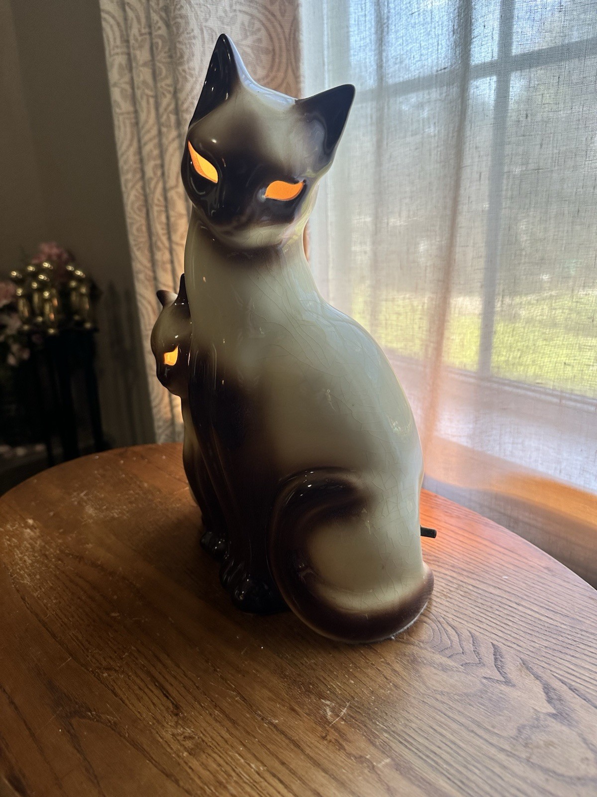 1950s Vintage Harold Kron Siamese Cat Tv Lamp Mid Century 1950s Vintage Harold Kron Siamese Cat Tv Lamp Mid Century