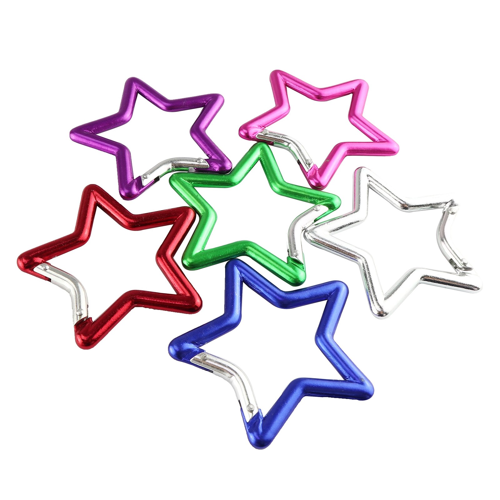 SWATOM Aluminum Star Shape Carabiner Clip Spring Snap Hook Keyring Carabiners... SWATOM Aluminum Star Shape Carabiner Clip Spring Snap Hook Keyring Carabiners...