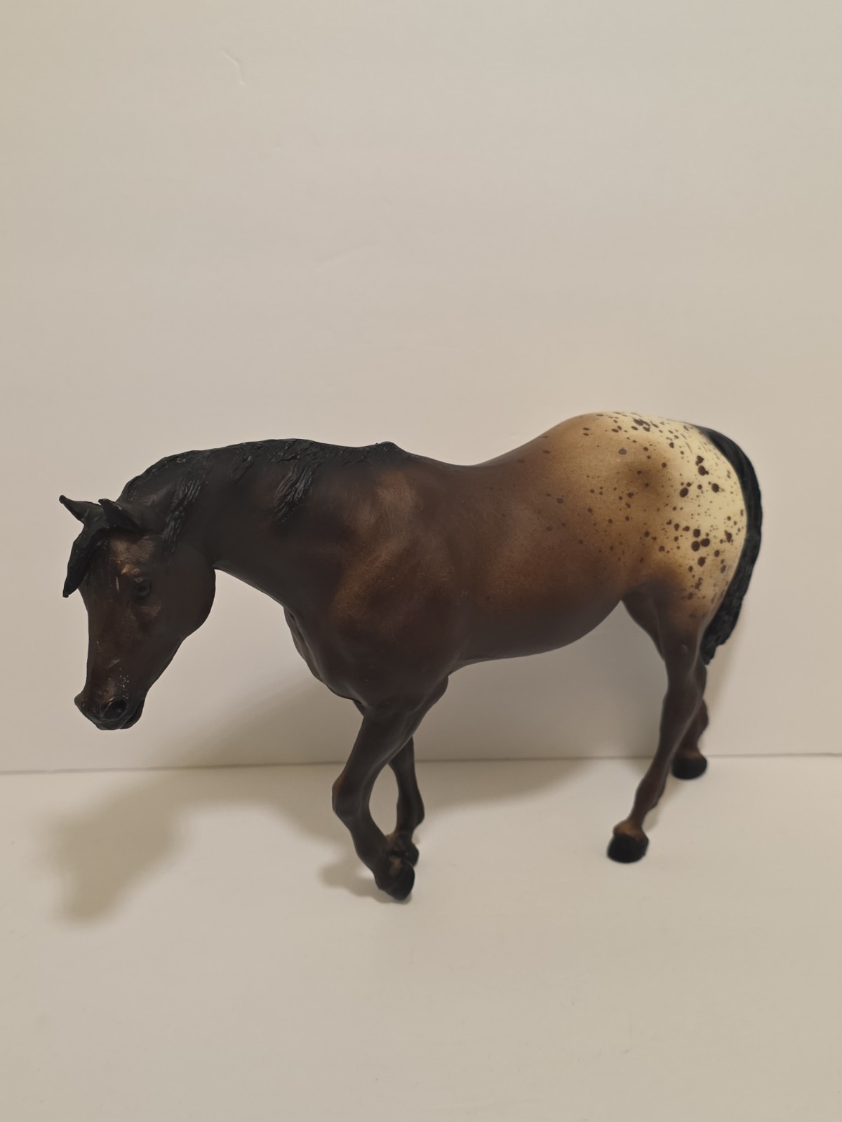 Breyer Traditional Indian Pony Dark Bay Appaloosa Model #174 Made In USA Breyer Traditional Indian Pony Dark Bay Appaloosa Model #174 Made In USA