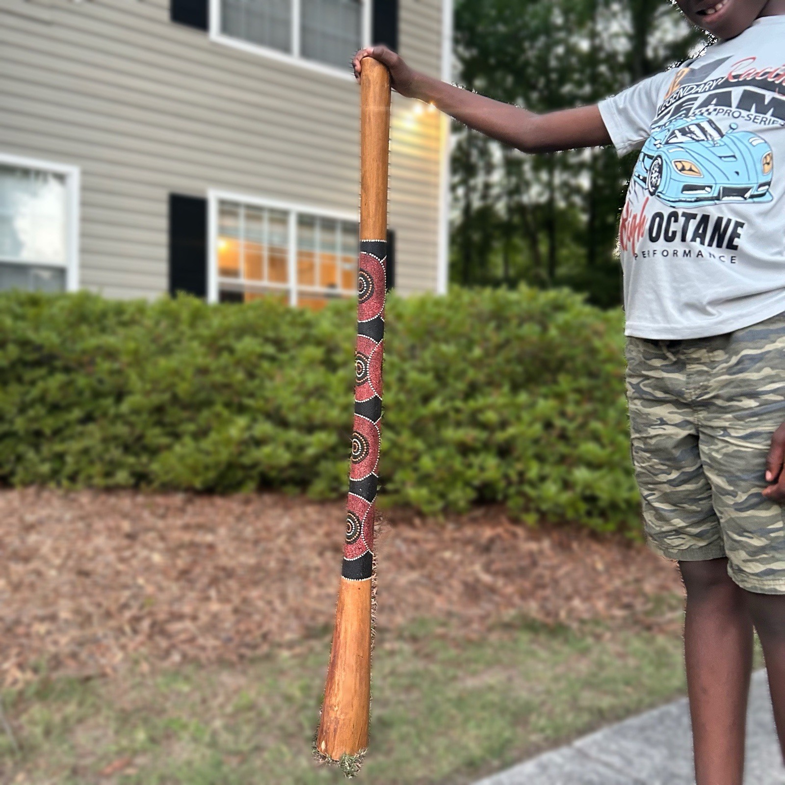 Australian Didgeridoo Bamboo/ Wooden Painted Long Instrument or Decoration Australian Didgeridoo Bamboo/ Wooden Painted Long Instrument or Decoration