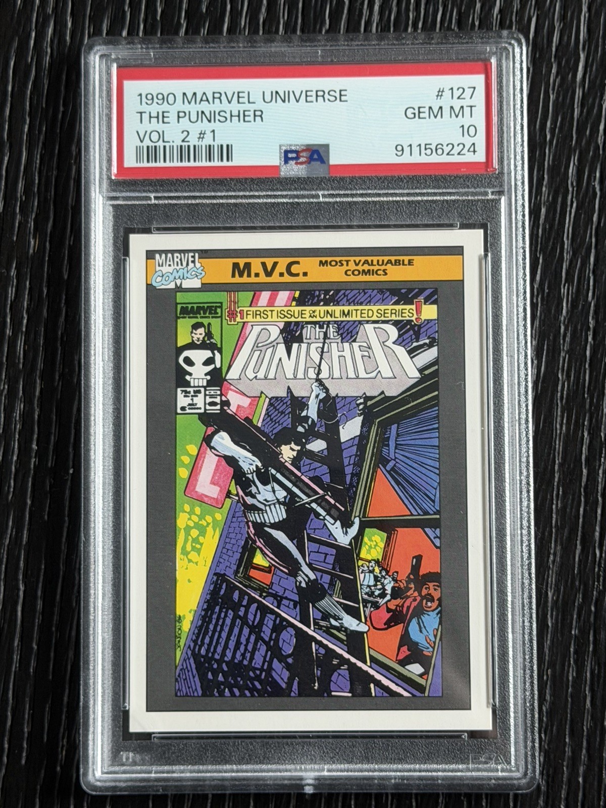 Punisher PSA 10 - 1990 Marvel Universe The Punisher Vol. 2 #1 PSA 10 GEM MINT Punisher PSA 10 - 1990 Marvel Universe The Punisher Vol. 2 #1 PSA 10 GEM MINT