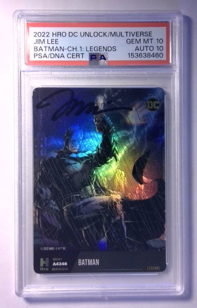 2022 DC Hybrid Batman Jim Lee AUTO PSA 10 Gem Mint Auto 10 2022 DC Hybrid Batman Jim Lee AUTO PSA 10 Gem Mint Auto 10