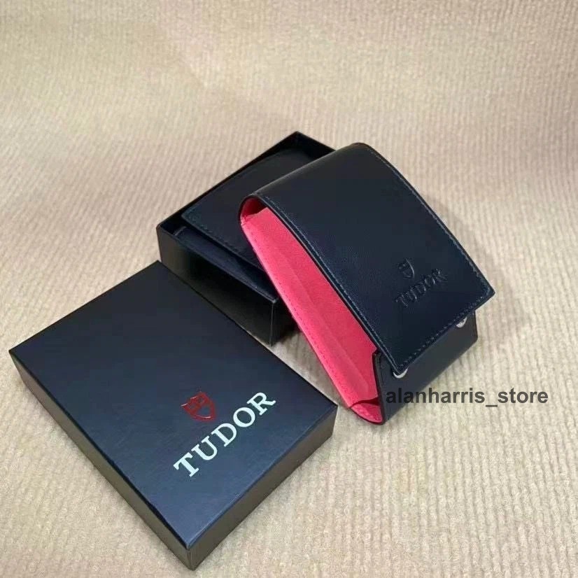 New TUDOR Watch Noir Calfskin Travel Storage Case No Watch Best Price