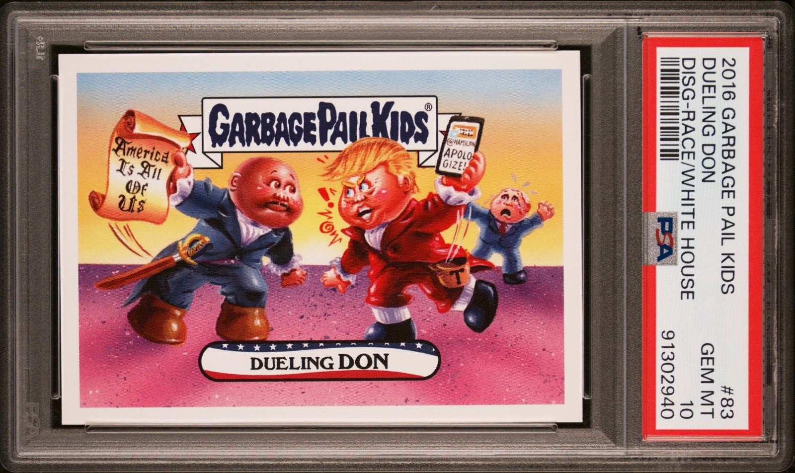 2016 Garbage Pail Kids DisgRace White House DUELING DON Donald Trump #83 PSA 10