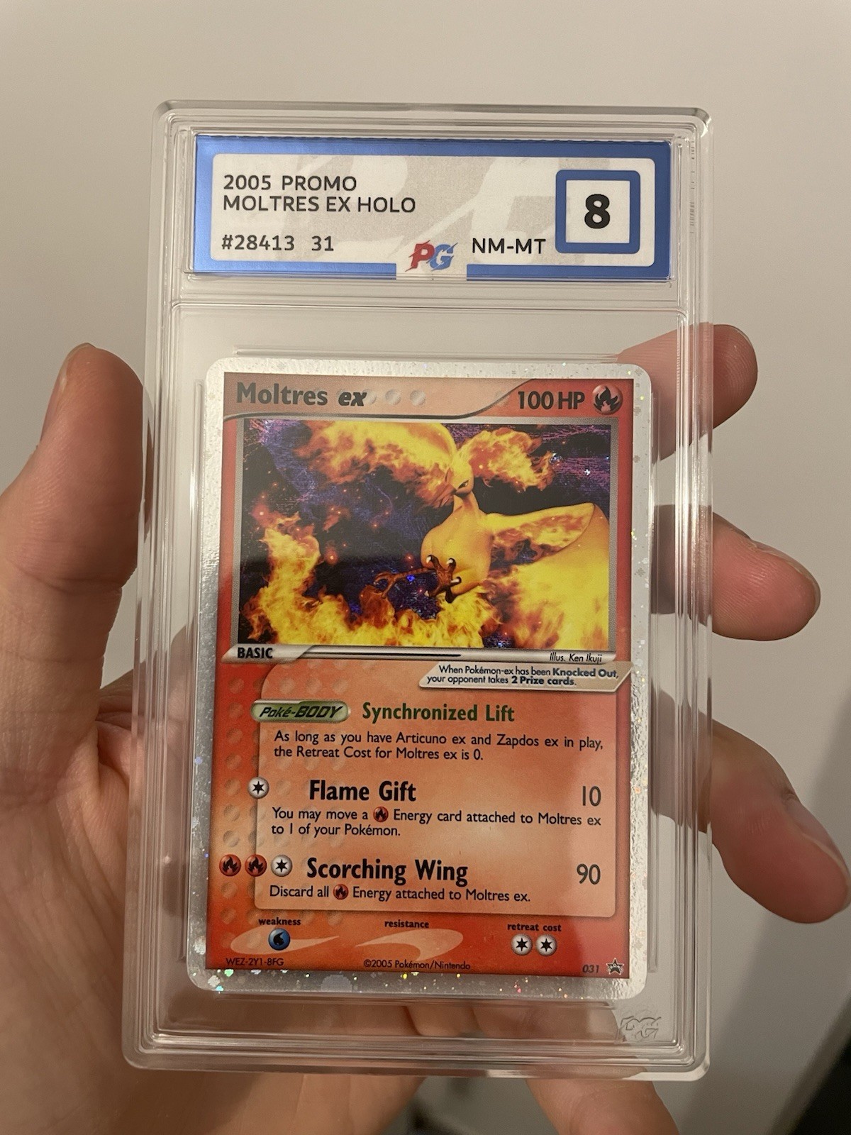 2005 POKEMON BLACK STAR PROMOS #031 MOLTRES EX-HOLO PG 8 Not PSA CGC 2005 POKEMON BLACK STAR PROMOS #031 MOLTRES EX-HOLO PG 8 Not PSA CGC