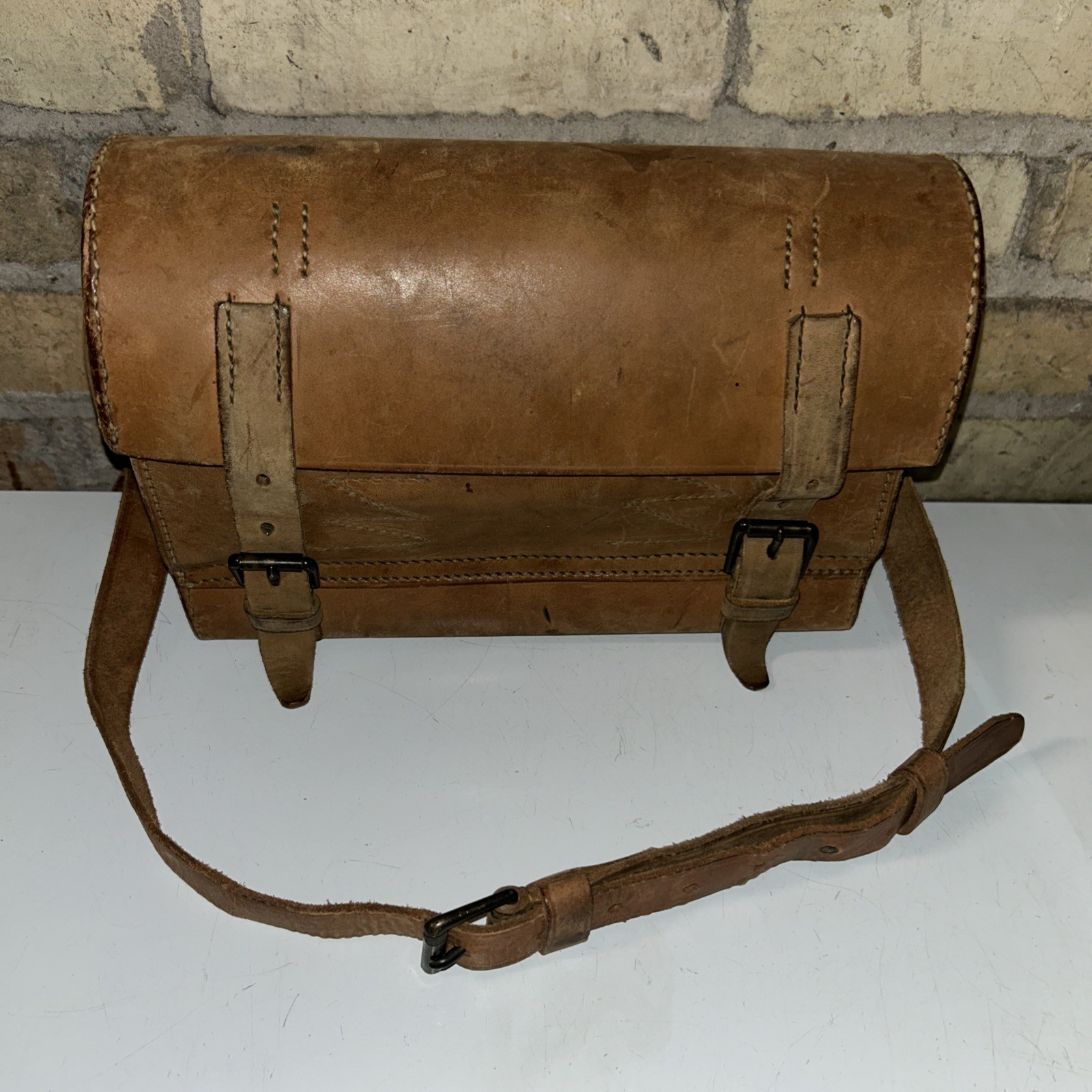 Antique WW1 US Cavalry Veterinary Leather Bag C.1917 Vtg Military WWI 1900s READ Antique WW1 US Cavalry Veterinary Leather Bag C.1917 Vtg Military WWI 1900s READ