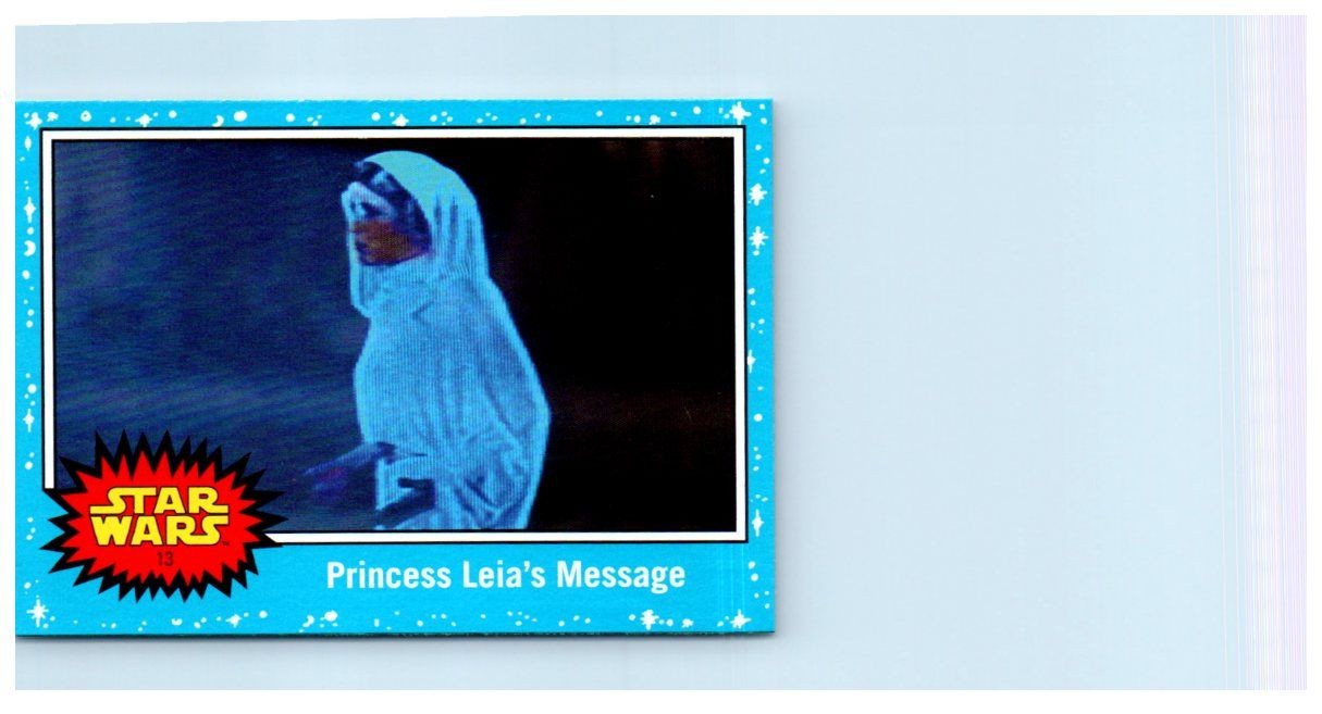 Topps Star Wars Princess Leias Message HOPE 13 Trading Card Movie Scene Topps Star Wars Princess Leias Message HOPE 13 Trading Card Movie Scene