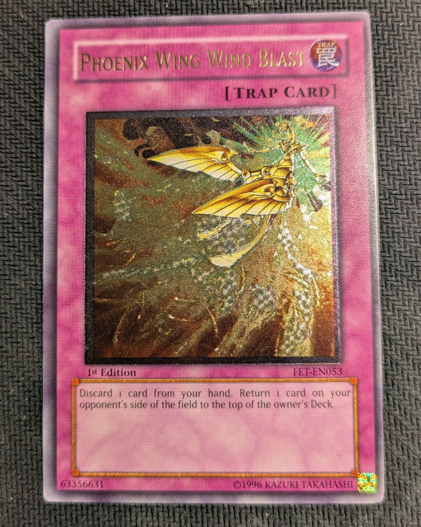 Yugioh Phoenix Wing Wind Blast FET-EN053 1st Edition Ultimate Rare NM