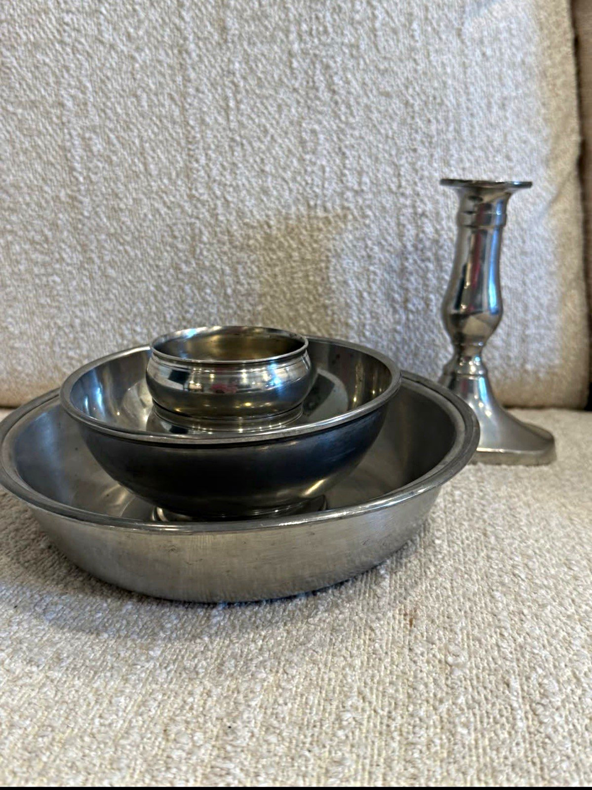 Lot of vintage Williamsburg Stieff pewter pieces Lot of vintage Williamsburg Stieff pewter pieces