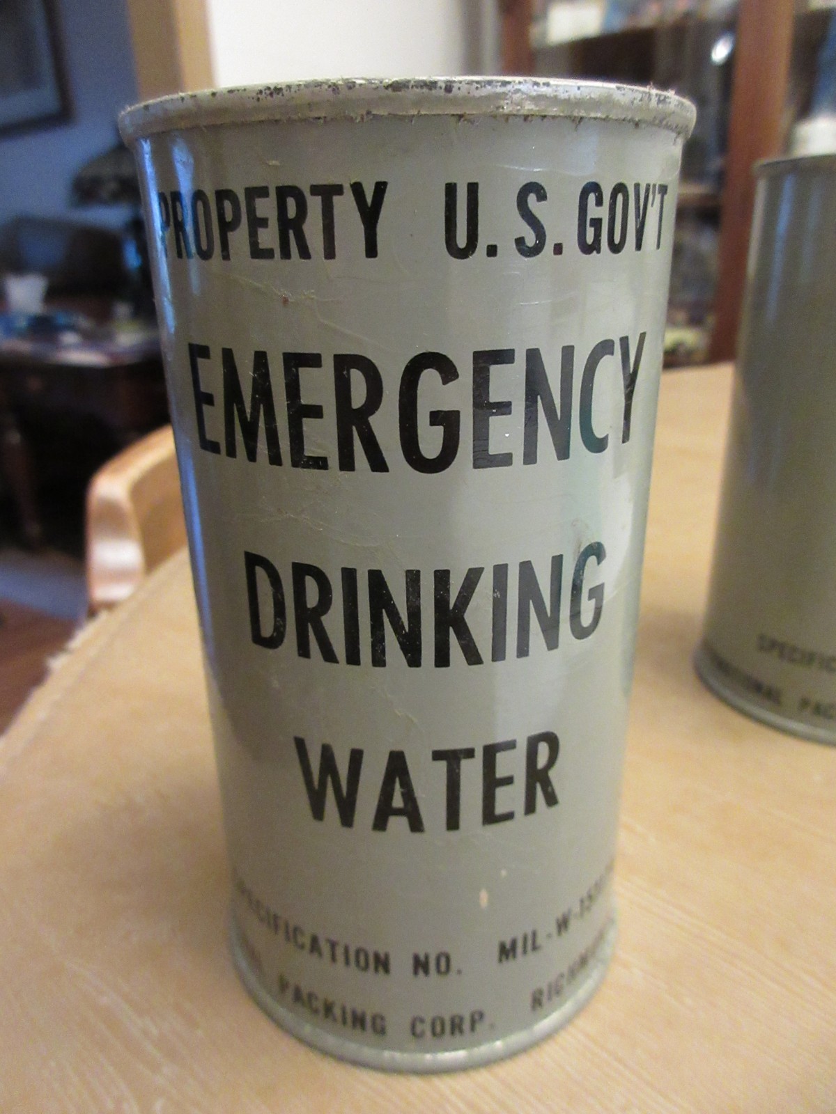 Early 1950's U.S. GOV'T EMERGENCY DRINKING WATER (Unopened) Early 1950's U.S. GOV'T EMERGENCY DRINKING WATER (Unopened)