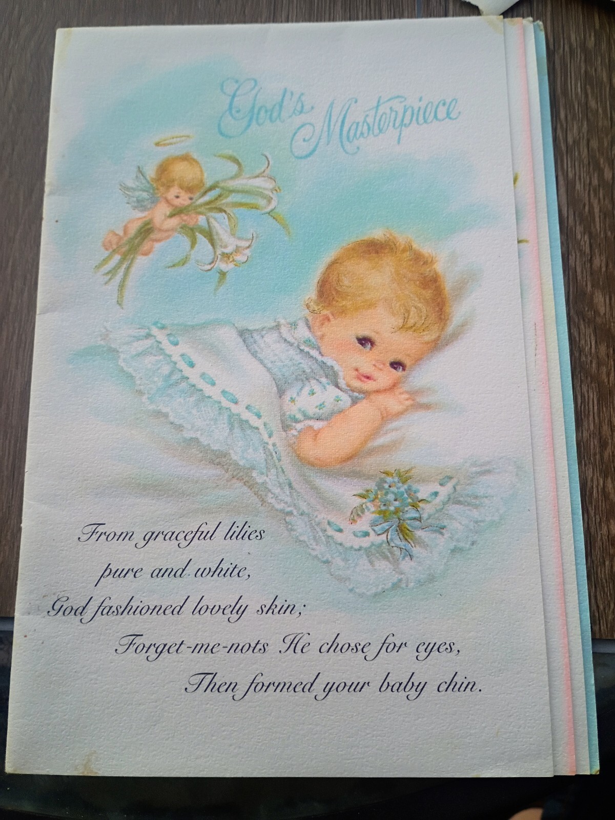 Used Vintage 1940 Dora Dinsmore Baby Greeting Card Booklet Used Vintage 1940 Dora Dinsmore Baby Greeting Card Booklet