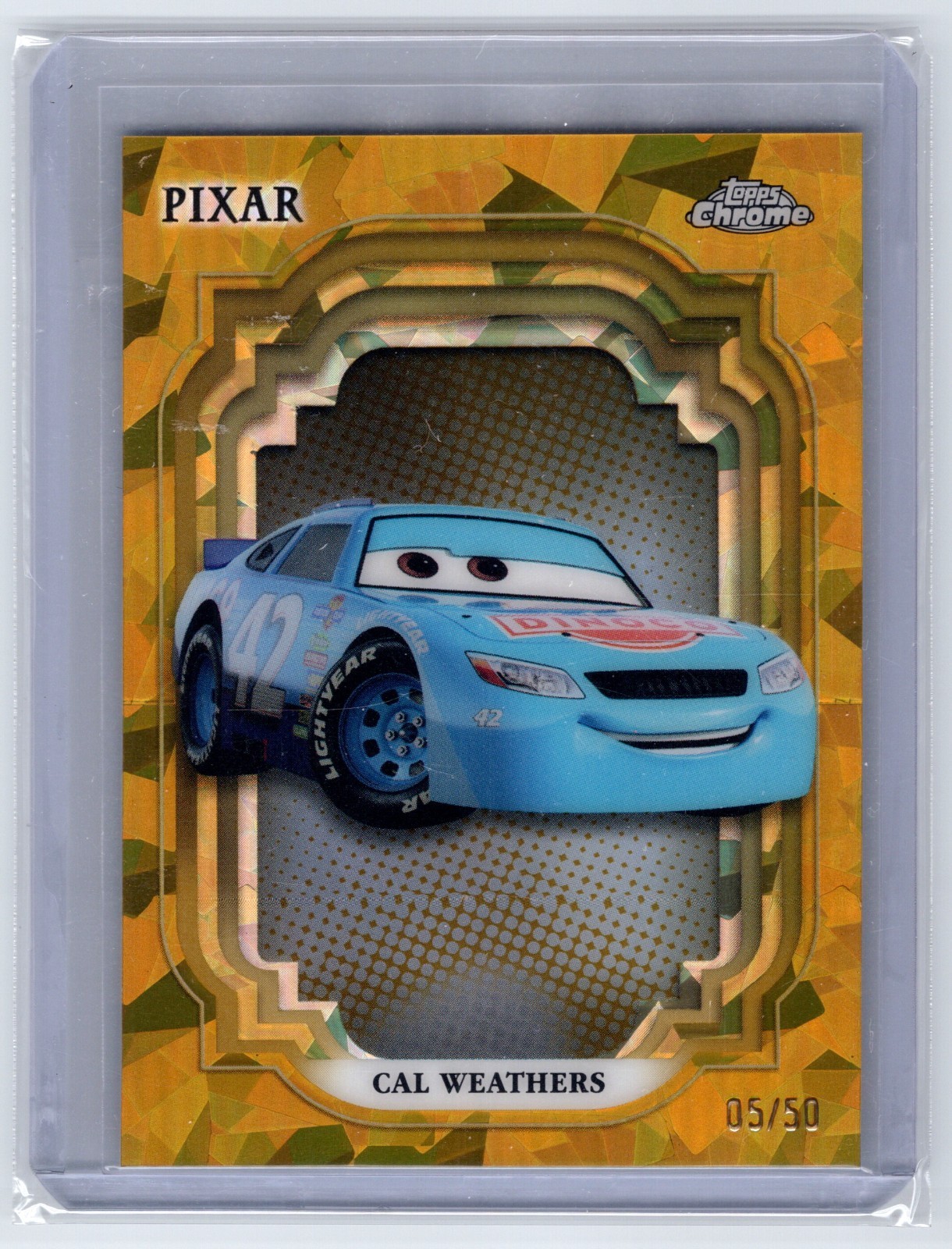 2024 Topps Chrome Disney #122 Cal Weathers Sapphire Gold #5/50 2024 Topps Chrome Disney #122 Cal Weathers Sapphire Gold #5/50