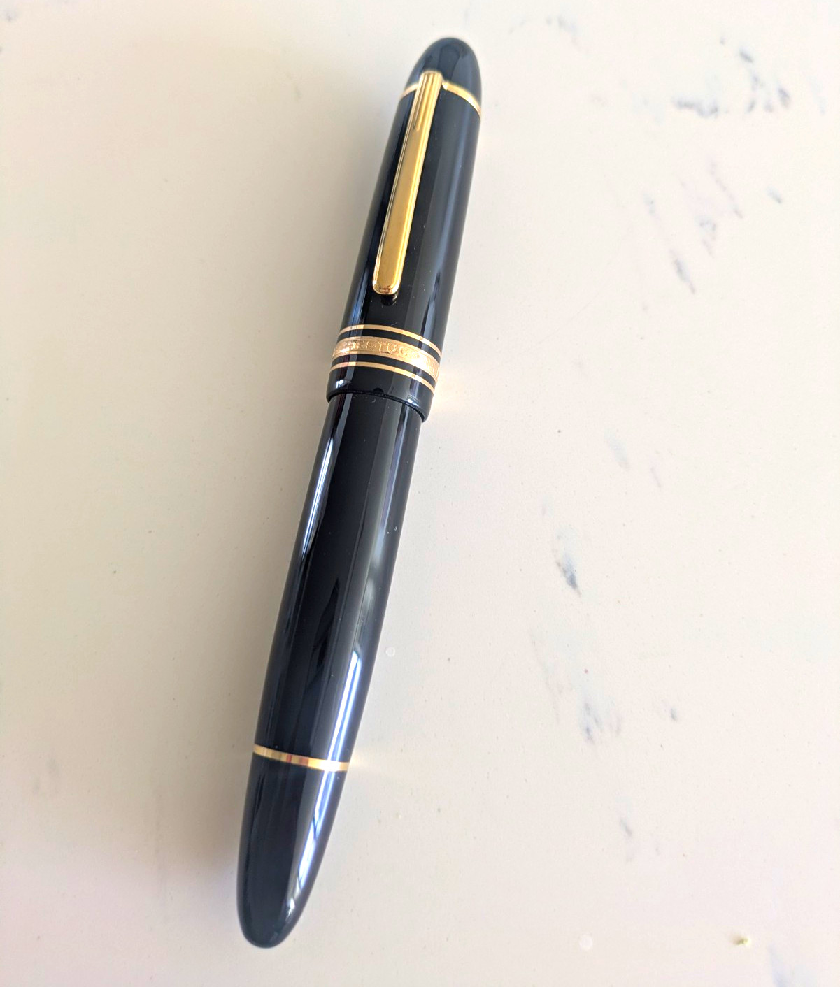 Vintage Montblanc Meisterstuck 149 Fountain Pen - 14K Gold Nib Split Ebonite