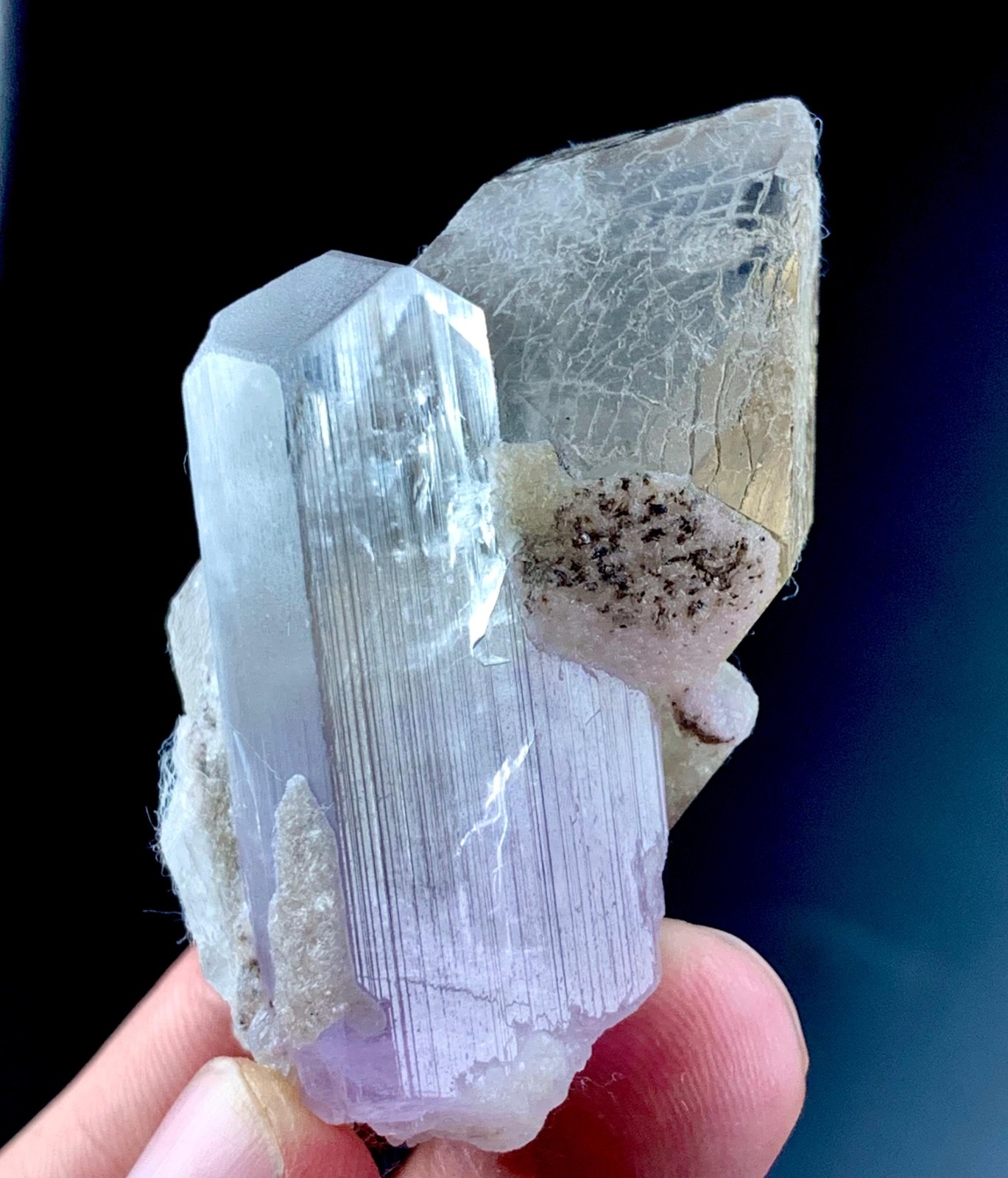 338 Carat Natural Kunzite Crystal Specimen From Afghanistan