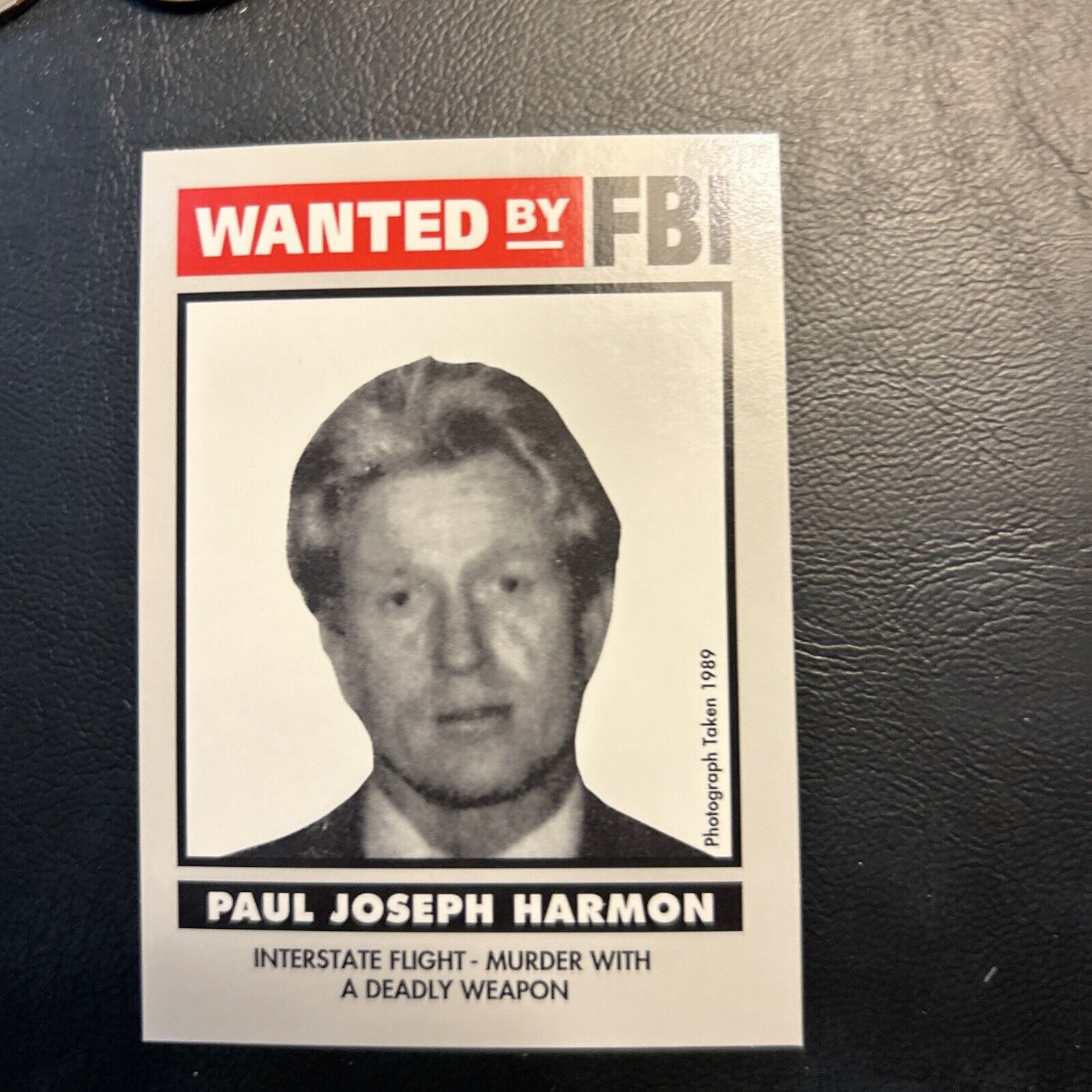 Jb2 1993 wanted By The Fbi #71 Paul Joseph Harmon