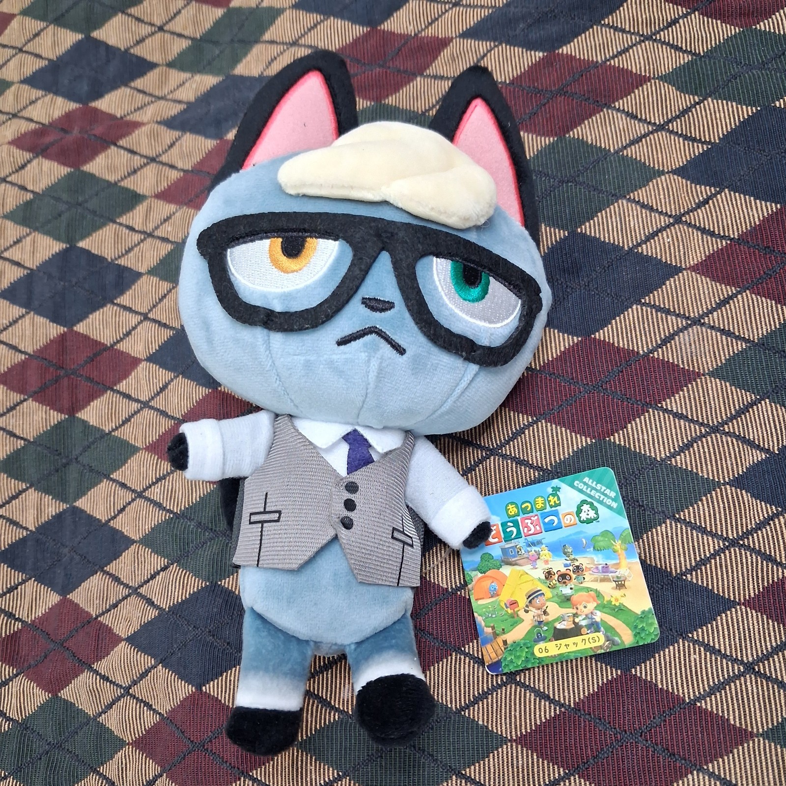 Animal Crossing Raymond Jack Plush Toy 20cm Soft Stuffed Nintendo Japan Release