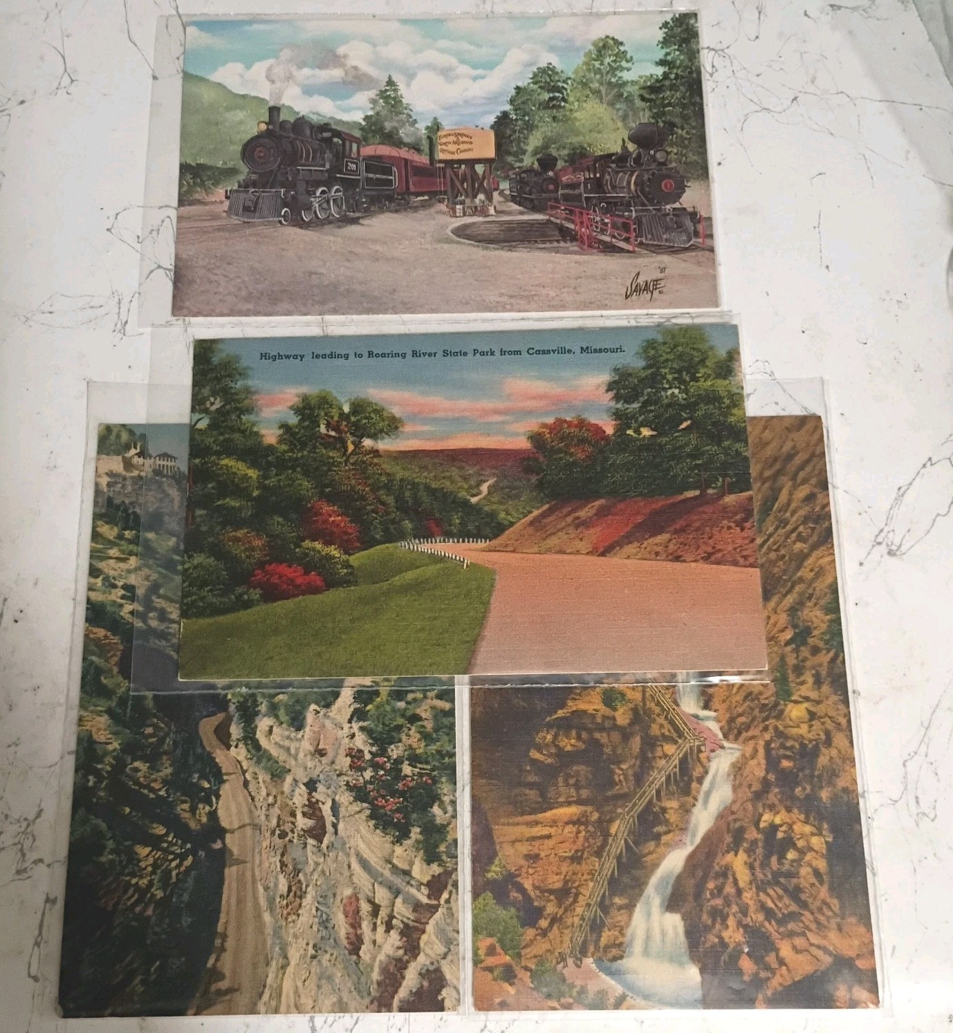 Lot 5 Vintage 1930s Linen Postcards Colorado Seven Falls Pikes Peak MO Train Lot 5 Vintage 1930s Linen Postcards Colorado Seven Falls Pikes Peak MO Train