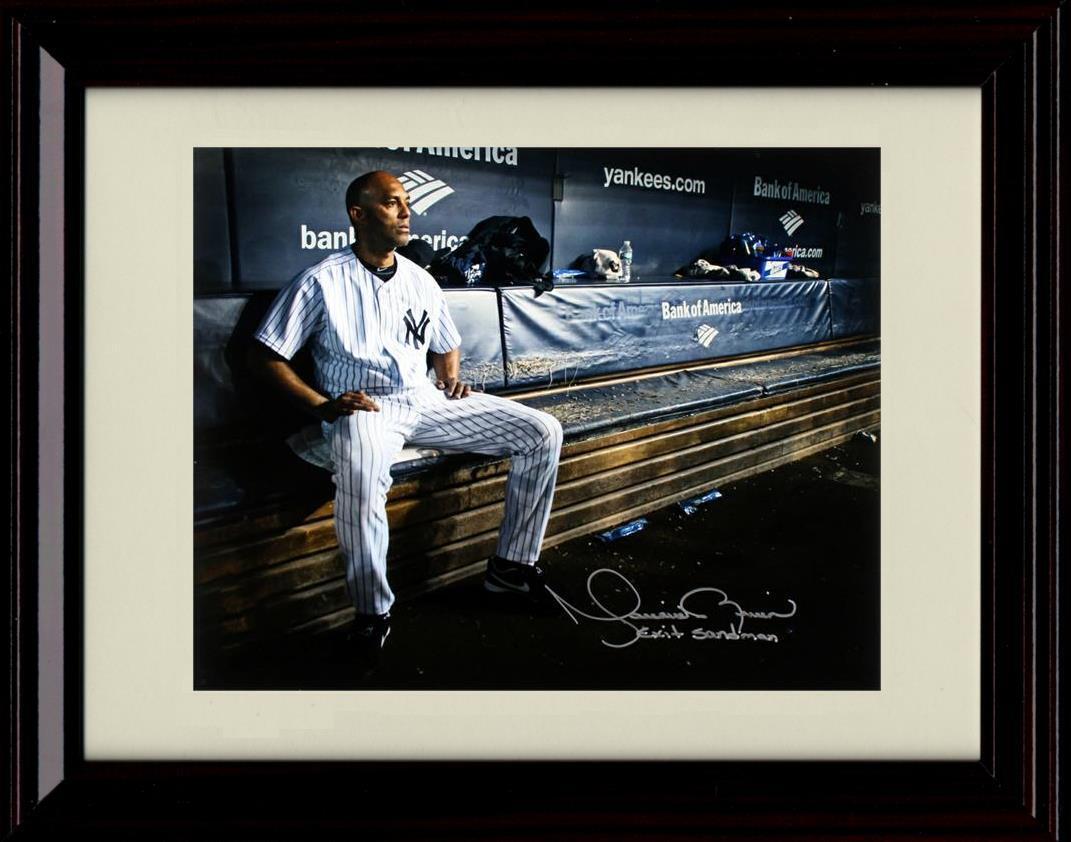 Gallery Framed Mariano Rivera - Dugout Bench - New York Yankees Autograph