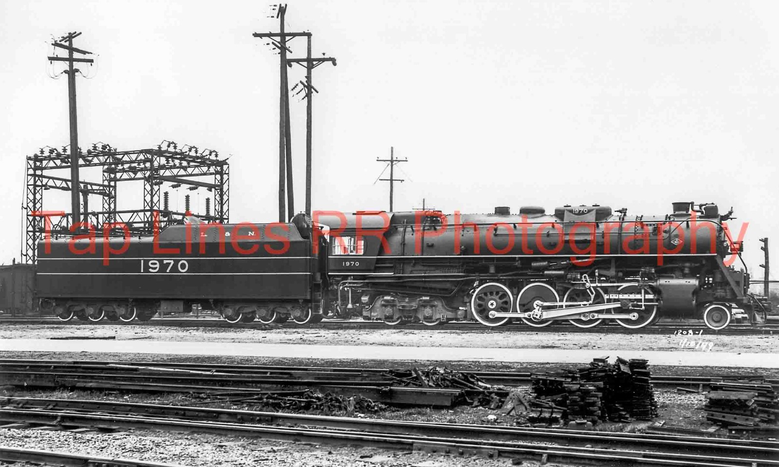 Louisville & Nashville #1970 2-8-4 Lima Builders 1949 New 5x8 Photo