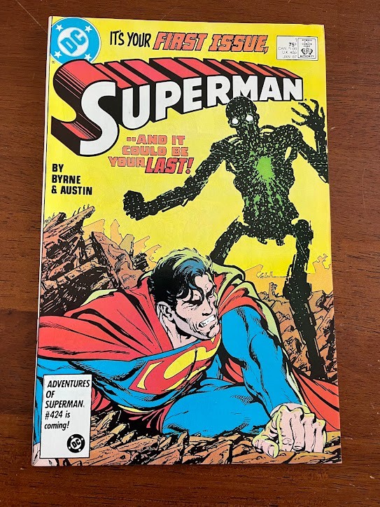 SUPERMAN # 1 VF+ DC COMICS 1987 JOHN BYRNE WAREHOUSE FIND UNREAD COPIES SUPERMAN # 1 VF+ DC COMICS 1987 JOHN BYRNE WAREHOUSE FIND UNREAD COPIES