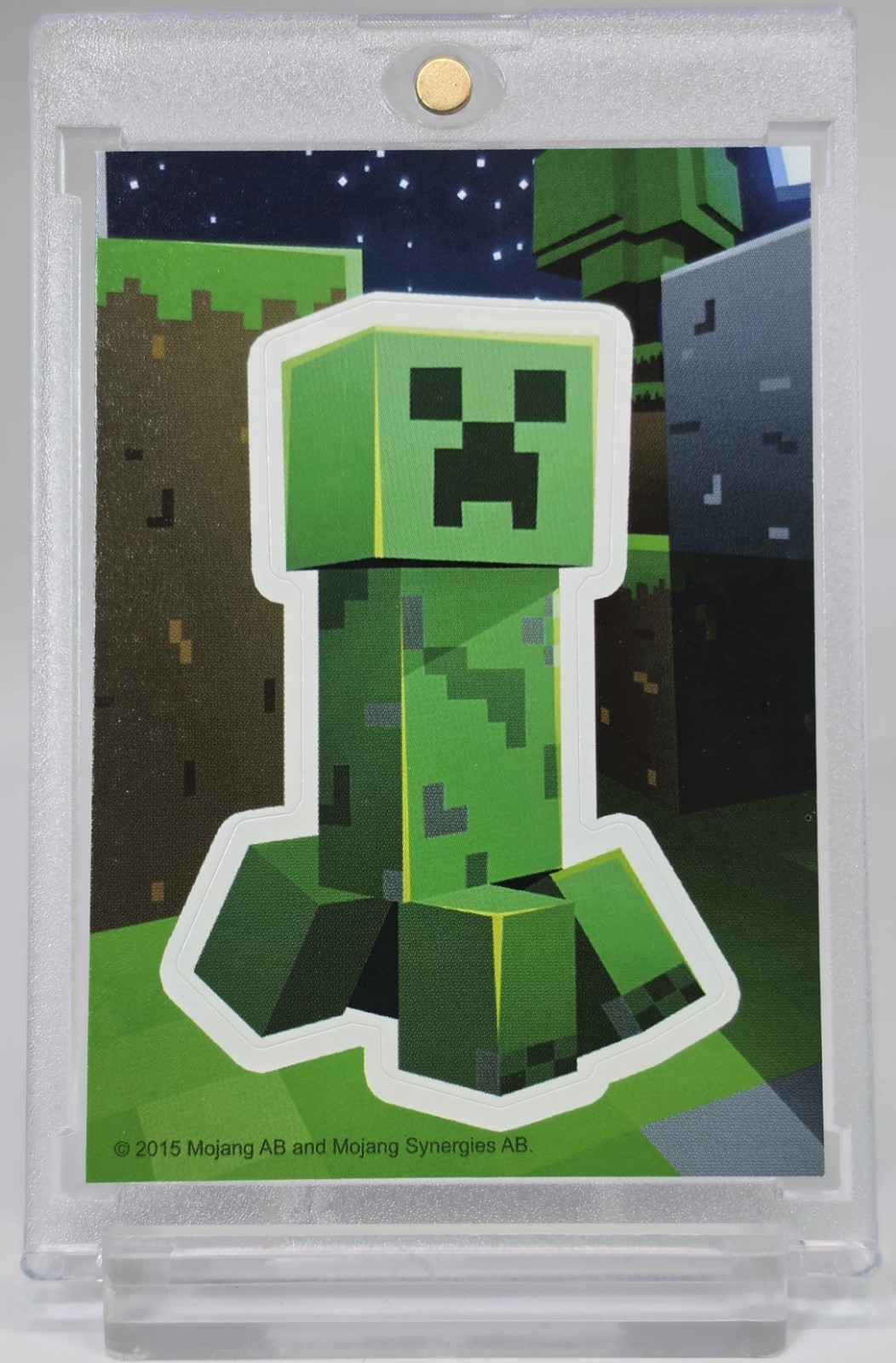 CLEAN 2015 MINECRAFT ROOKIE CREEPER ROOKIE CARD STICKER 1ST EVER RC SP RARE SSP CLEAN 2015 MINECRAFT ROOKIE CREEPER ROOKIE CARD STICKER 1ST EVER RC SP RARE SSP