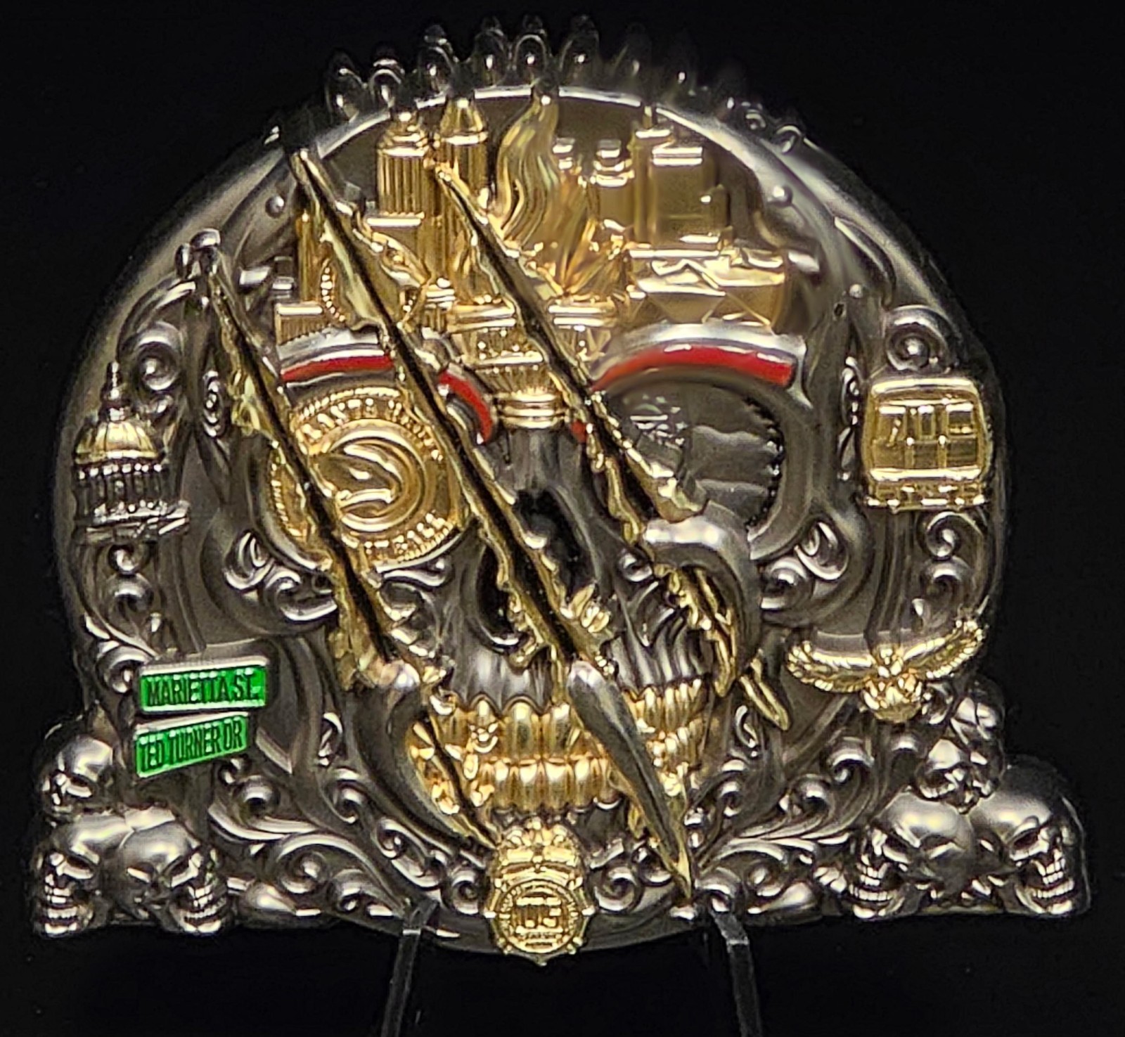 💥LIMITED SERIALIZED SE💥ATLANTA DEA HAWKS Challenge Coin💥HUGE 3\