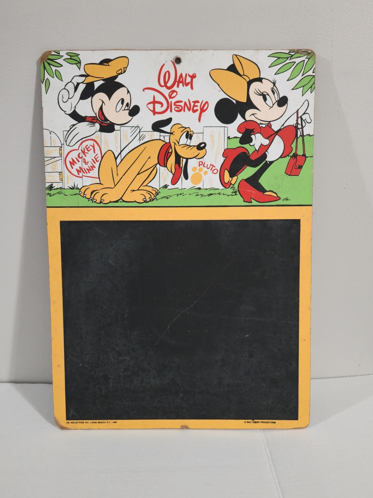 Vintage 1960s Collectible Walt Disney Mickey Mouse Minnie Mouse Pluto Chalkboard Vintage 1960s Collectible Walt Disney Mickey Mouse Minnie Mouse Pluto Chalkboard