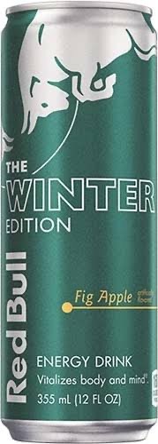 1 Can Red Bull Fig Apple Energy Drink 2023 Winter Edition 12 fl oz